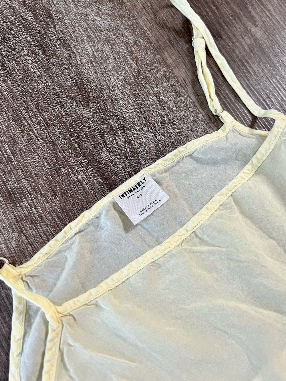 Intimately Free People Sheer Pale Yellow Slip Chemise - Picture 2 of 5